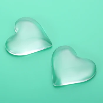 63mm прозрачен стъклен хладилник стикер сърце форма прозрачен прозрачно стъкло Cabochon DIY ръчно изработени бижута аксесоари 1бр