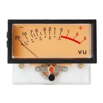  P82D преносимо аудио устройство VU-амперметър DB-Gauge плосък разряд с лек електромер