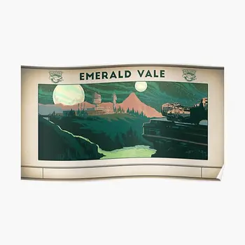 Външните светове Емералд Вейл плакат живопис модерен печат стена декорация декор картина стая смешно начало реколта изкуство без рамка