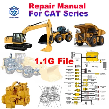 За CAT серия Ръководство за ремонт на инженерни превозни средства Електрическа схема на дизеловия двигател Диагностичен код за отказ Багер Ръководство за поддръжка