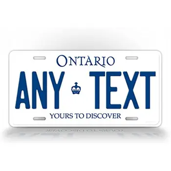 Реплика Онтарио Канада Регистрационен номер ON Алуминиеви Auto Tag персонализирани персонализирани текст стена декорация метална стена знак
