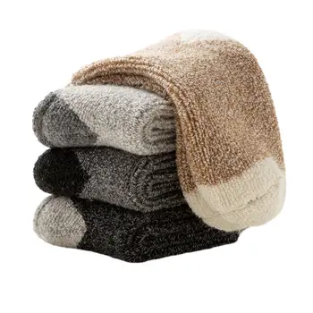 Супер топли чорапи Студеноустойчиви вълнени чорапи в тръба с по-дебел кашмир All-match ретро сняг случайни средни ярдове