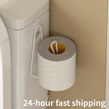 1 Pc тоалетна ролка хартия притежателя организатор стена монтиране съхранение стойка кухня баня не бормашина кърпа дозатор неръждаема