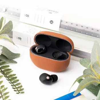 1 бр за Sony WF1000XM5 Bluetooth безжичен калъф за слушалки Bluetooths слушалки кожен капак защита от сблъсък P1M3