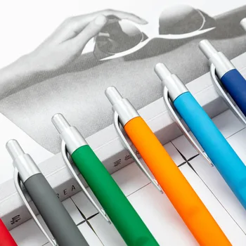 1 бр на едро цветни самозалепващи се химикалки комплект пресконференция промоция писалка училищни пособия