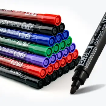 10 пръчки маркер на маслена основа Бързосъхнеща водоустойчива неизтриваема многоцветна голяма глава писалка рисунка Специални художествени консумативи