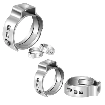 100Piece Pex Cinch скоба пръстени висококачествени 304 неръждаема стомана Pex кримпване пръстени 3/4-инчов