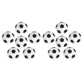 12PCS малък футболен стил маса топка джаги твърда пластмасова маса топка колега игра деца играчка