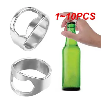 1~10PCS Мини може отварачка от неръждаема стомана и пръстеновидна отварачка за бутилки Отстраняване на отваряне на бира Кухня Универсални приспособления Бар бутилка