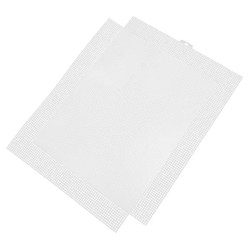 2 бр. кръстат бод карирана бродерия подложка кърпа за шиене преносим плат плоча шиене решетка бели консумативи