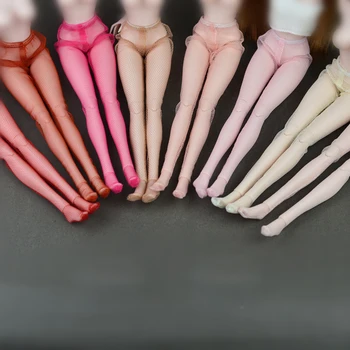 2017 Нов дизайн цветни чорапогащи коприна чорапи гамаши чорапогащник облекло облекло облекло кукла аксесоари за 1/6 Барби кукла играчка