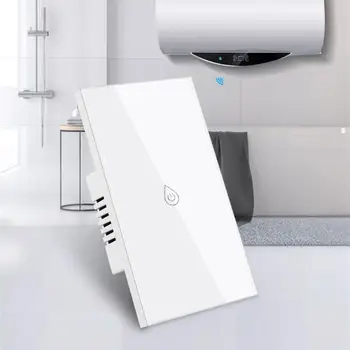 20a Smart Home App Безжично дистанционно управление Поддръжка на мулти-група Контрол на времето Сензорен панел Wifi бойлер превключвател 100-240v