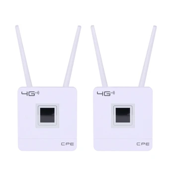 2X 3G 4G LTE Wifi рутер 150Mbps преносим хотспот отключен безжичен CPE рутер със слот за SIM карта WAN / LAN порт EU Plug