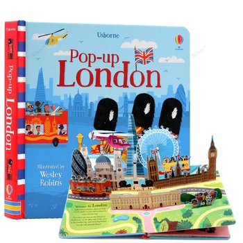 3D Flap Picture English Books Usborne Pop Up for Kids Приказки Книга за четене на английски език Монтесори учебни играчки Детски подарък