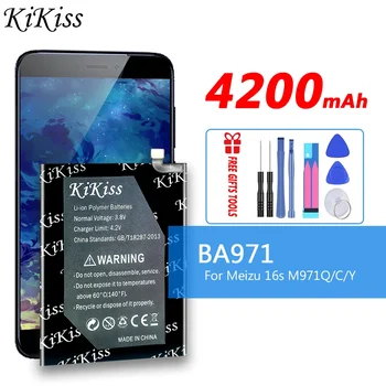 4200mAh BA971 Репалциментна батерия за Meizu Mei Zu 16s M971Q / C / Y Акумулаторни батерии за мобилни телефони Bateria с инструменти