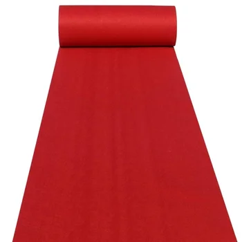 5M/10M Червен сватбен килим Персонализирана дължина пътека бегач Вътрешна външна декорация Килим събитие парти Домашен текстил Килим (ширина 1M)