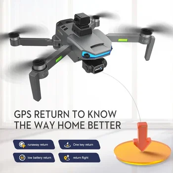 8K двойна камера 3-осен EIS кардан GPS5G Wifi FPV сгъваем квадрокоптер самолет дистанционно управление въздушна фотография AE3 Pro Max Drone