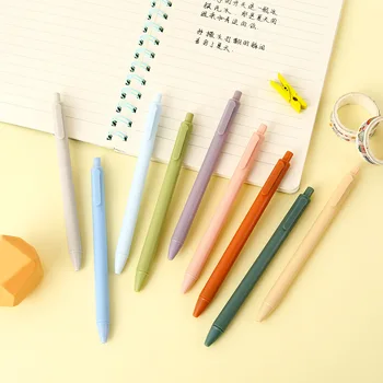 90PCS 0.5mm гладко писане сладък писалка училищни пособия офис Kawaii канцеларски химикалка химикалка черно мастило