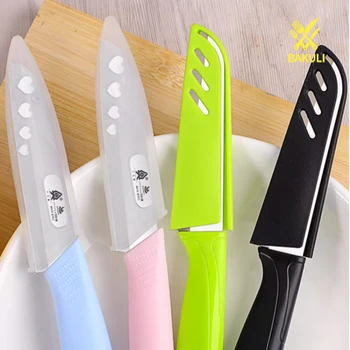 BAKULI Нож за плодове от неръждаема стомана, домакински кухненски белач, преносим остър нож за плодове, със защитно покритие