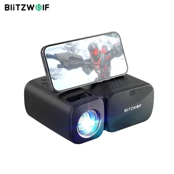 Blitzwolf V3 мини WIFI проектор 5G-WIFI екран огледален безжичен 1080P поддържан Bluetooth 5.0 250 ANSI лумен преносим открит