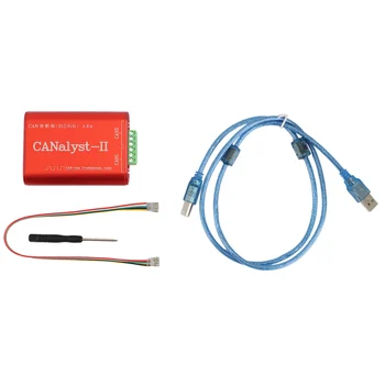 CAN анализатор CANalyst-II USB към CAN анализатор CAN-Bus конвертор адаптер съвместим с ZLG USB към CAN
