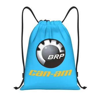 Custom BRP ATV Can Am Logo Шнур чанта за обучение Йога раници Мъже Жени Спорт Фитнес Sackpack