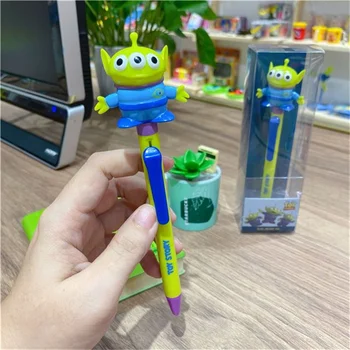 Disney Cartoon Ball Pen Pen Pen Doll, която може да размахва и премества триоки чудовища Писане на консумативи