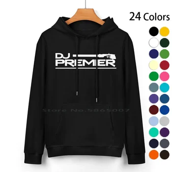 Dj Premier Pure Cotton Hoodie Sweater 24 цвята Dj игла Preemo Premier Boombap 100% памучен суитчър с качулка за жени мъже