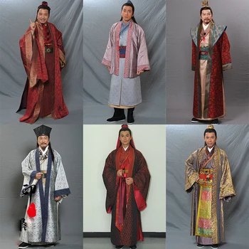 Film TV Trend Личен шивашки костюм Мъже от династията Танг Минг Ханфу Древни богати търговци Магазинери Длъжностни лица Ежедневни облекла