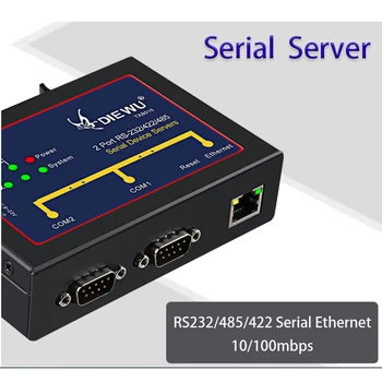 Game превключвател Индустриален клас серийно устройство сървър RS232 / 485 / 422 сериен Ethernet конвертор на данни игра Интернет сплитер 10 / 100Mbps