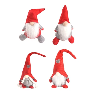 Gnome орнаменти дълга шапка безличен стоящ елф декорация празнични подаръци