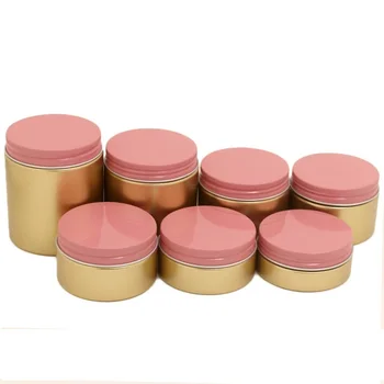 Gold Wide Mouth Refillable Bottle Skincare Крем за лице Буркани за лице 50g 80g 100g 120g 150g 200g 250ml празни пластмасови козметични контейнери