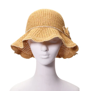 IL KEPS Дамска шапка за кофа Слънцезащитен крем Рибарска шапка OutdoorTop Beach Travel Сламена шапка CM013
