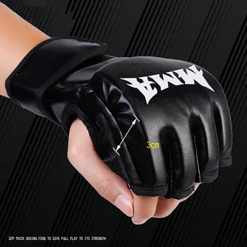 Kick боксови ръкавици за мъже жени PU карате муай тай гуантес де боксео безплатна борба MMA Санда тренировка тренировка ръкавици боксов комплект