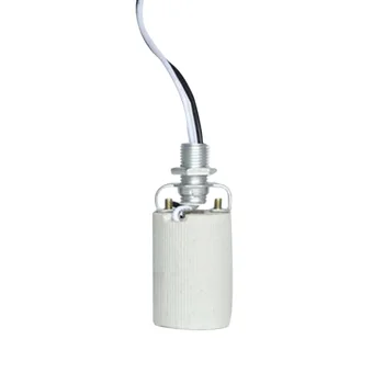  LED светлина адаптер гнездо E27 E14 лесно инсталиране топлоустойчиви трайни домашна употреба с кабел декорация лампа база керамични винт
