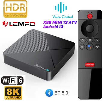 LEMFO X88 Mini 13 TV Android Smart Box Chipest Rk3528 8K Wifi6 BT Hdr10+ 4G Ram 64G Rom Google Voice Assistant 2023 Media Player