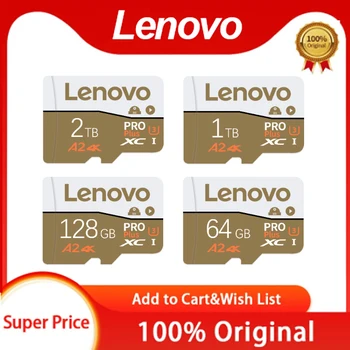Lenovo 2TB Micro TF SD карта Flash SD / TF карта с памет A1 V30 мобилна SD карта 1TB 512GB 256GB 128GB за Nintendo Switch игри