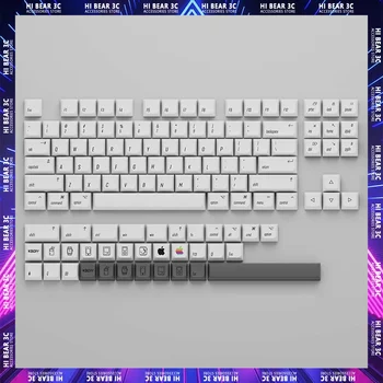 MAC стил Клавиши 138 Сублимация на клавиши XDA Височина PBT Keycap Творчески персонализиран комплект клавиши за клавиатура за PC Аксесоари за геймъри