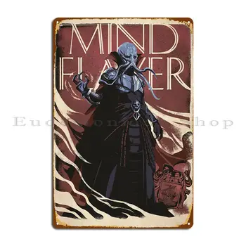 Mind Flayers известен още като Illithids метален знак гараж Rusty кръчма персонализирате декорация калай знак плакат