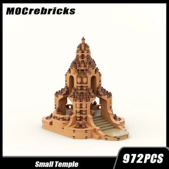 MOC-166027 Известна филмова архитектура Хиндуистка храмова архитектура Модулен градивен блок Монтаж Модел Тухлена играчка Детски подаръци