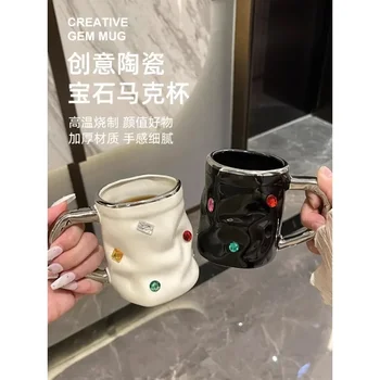 Mug Girls' Home Керамична чаша Двойка Creative Water Cup Офис закуска Чаша за кафе