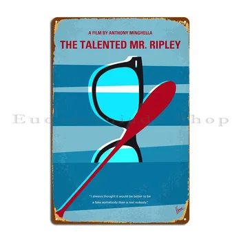 No694 Моят талантлив г-н Рипли Минимален филмов плакат I ... Метална плака живопис персонализирани знак стена декор калай знак плакат