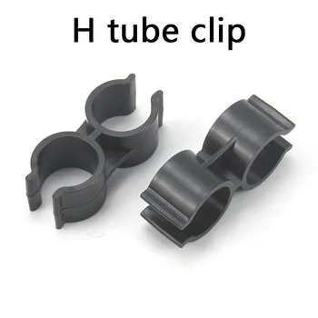 pipe Двойна пластмасова тръба скоба конектор тип H тръба скоба конектор Градински конектори за вода ПВЦ тръбни съединения 1 бр.