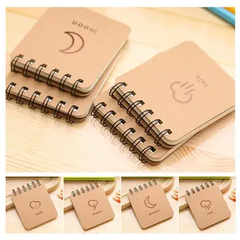 Pocket Diary Premium Paper Mini Notepad School Supplies Gift Отличен прекрасен животински форма намотка малък бележник