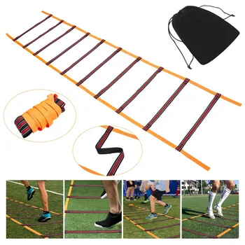 Portable Agility отразяваща стълба скорост обучение оборудване за деца и възрастни фитнес футбол футбол обучение енергийна стълба