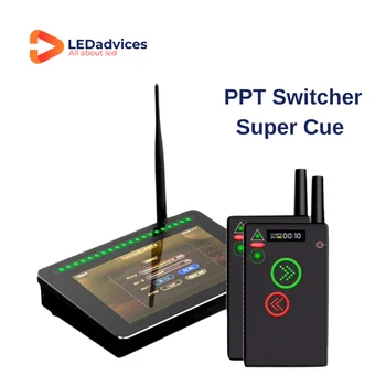 PowerPoint Presenter Super Cue Signaling System PPT Clicker Дистанционно управление Безжично предаване на дълги разстояния Голяма конференция