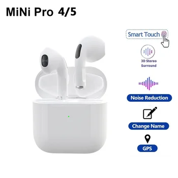 Pro 4 TWS безжични слушалки слушалка Bluetooth-съвместими 5.0 водоустойчиви слушалки с микрофон за Xiaomi iPhone Pro4 слушалки