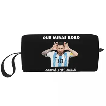 Que Miras Bobo грим чанта торбичка козметична чанта мъже жени Меси Аржентина 10 тоалетни чанти за съхранение торбичка чанта