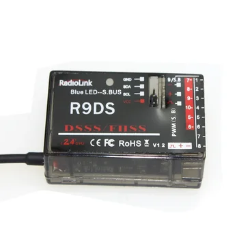 RadioLink R9DS 2.4G 9CH DSSS приемник за AT9 AT10 предавател RC хеликоптер мултиротор поддръжка S-BUS F10491