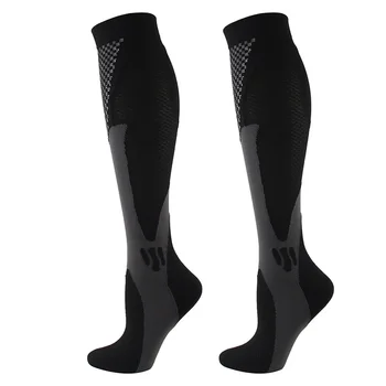 Running Compression Socks Stockings 20-30 Mmhg Мъже Жени Спортни чорапи за медицински сестри Ръгби Маратон Колоездене Футбол Разширени вени